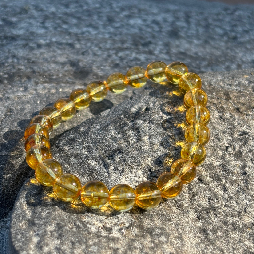 Sutr 7mm Citrine Bead Bracelet by Athah