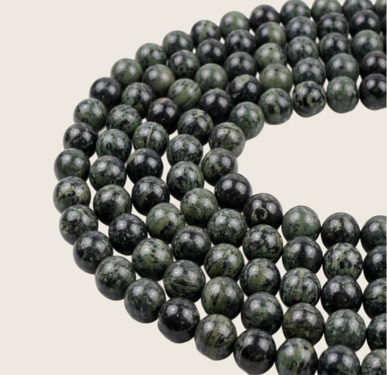 Kambaba Jasper Gemstone Bead (Size: 8mm)