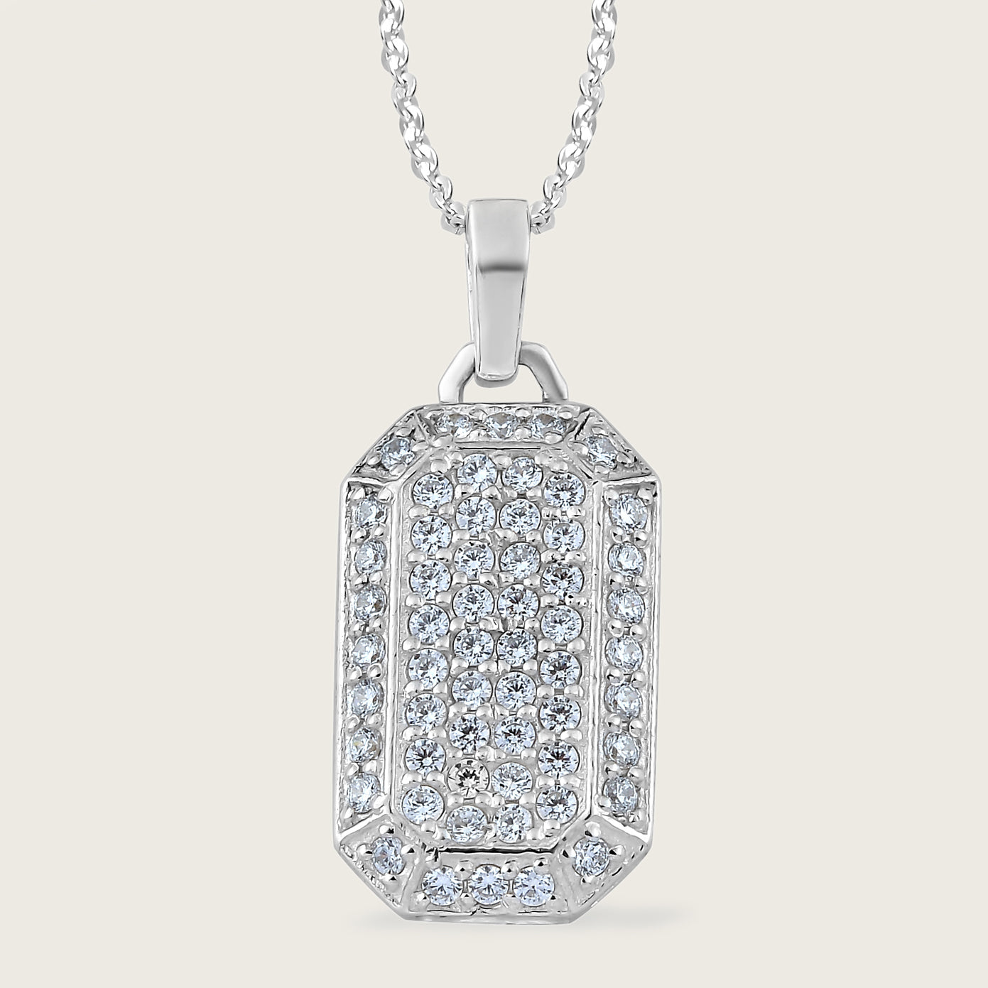 Athah Sparkle Tag Pendant with Chain