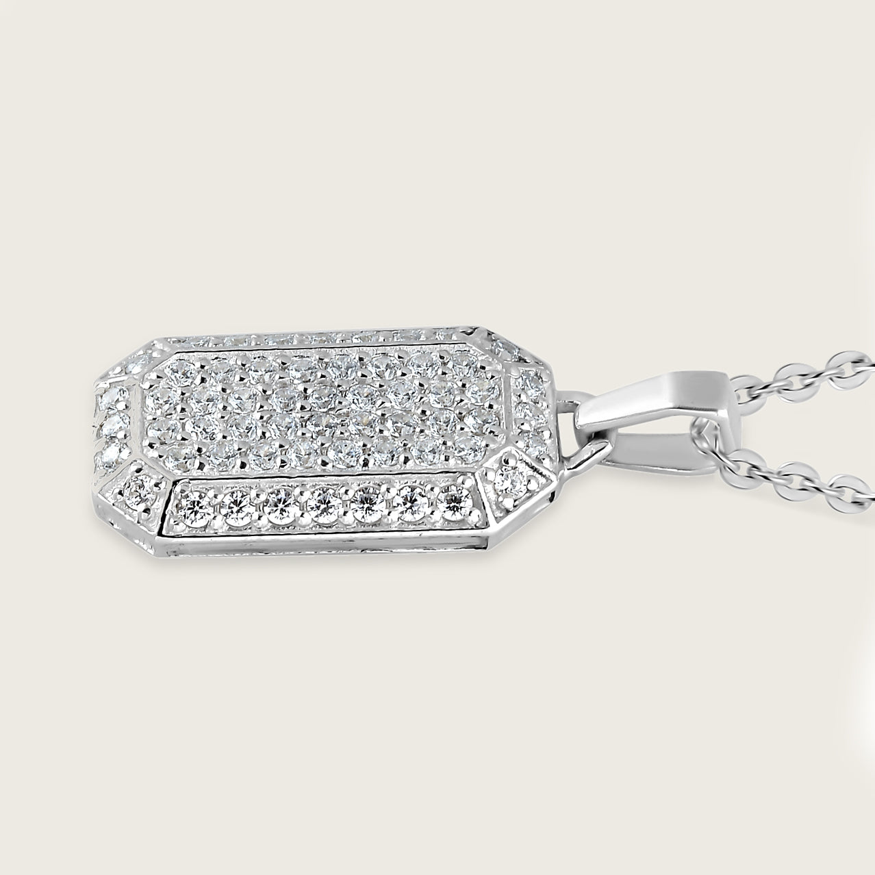 Athah Sparkle Tag Pendant with Chain