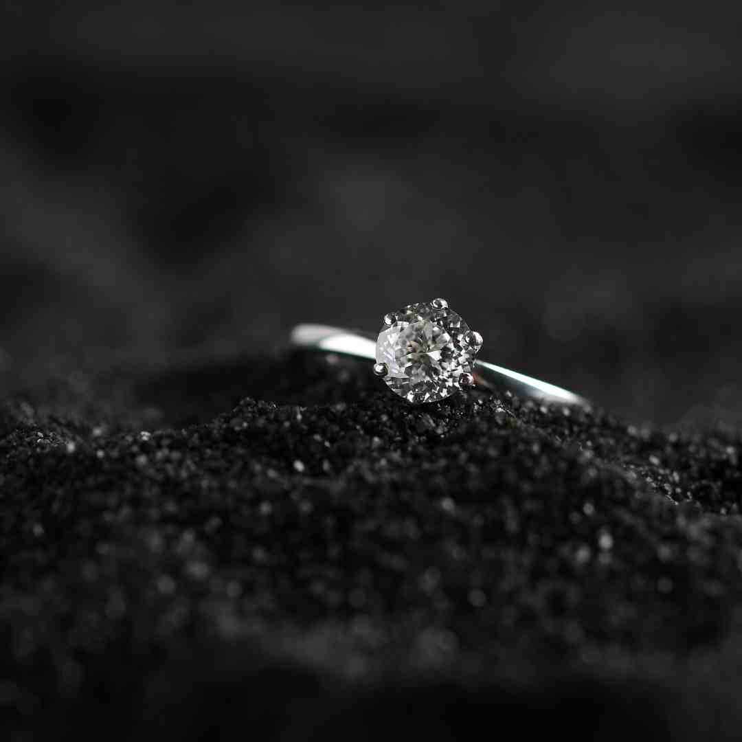 Silver Solitaire Ring