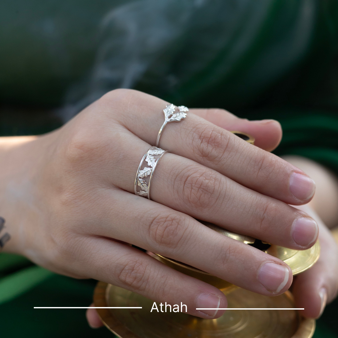 Athah Mystic Open Leaf Ring